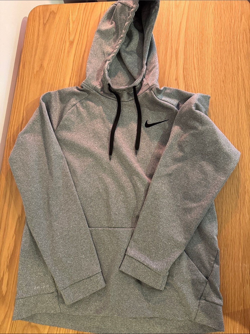 Nike Gray and Black Dri-FIT Hoodie